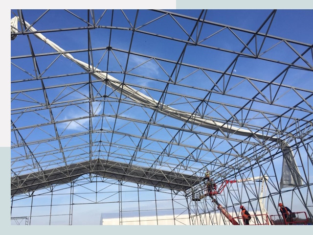 Шатровые ангары от 621 руб. в Видном и Московской области