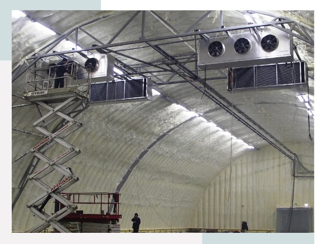 Оснащение ангаров в Видном