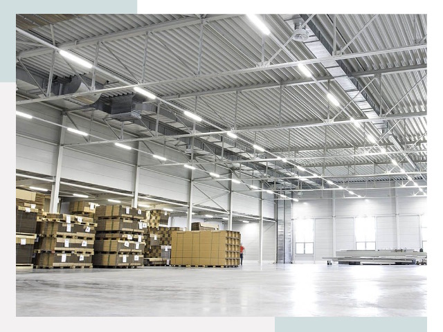 Освещение ангаров в Видном