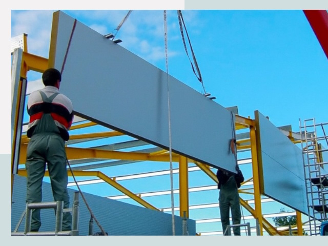 Монтаж сэндвич-панелей в Видном от 621 руб.